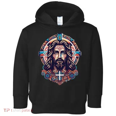 Jesus Abstract Art Toddler Hoodie