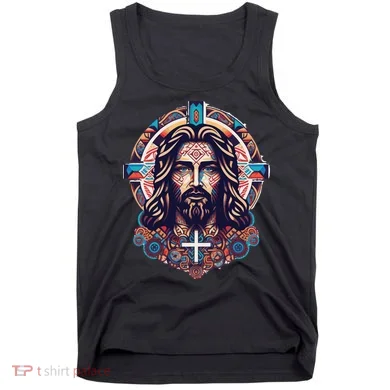 Jesus Abstract Art Tank Top