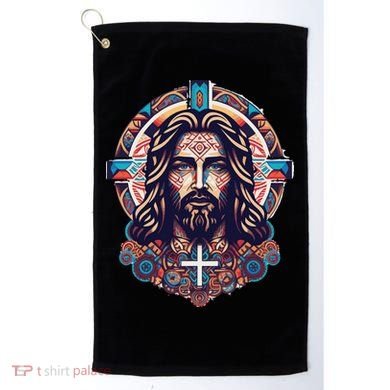 Jesus Abstract Art Golf Towel