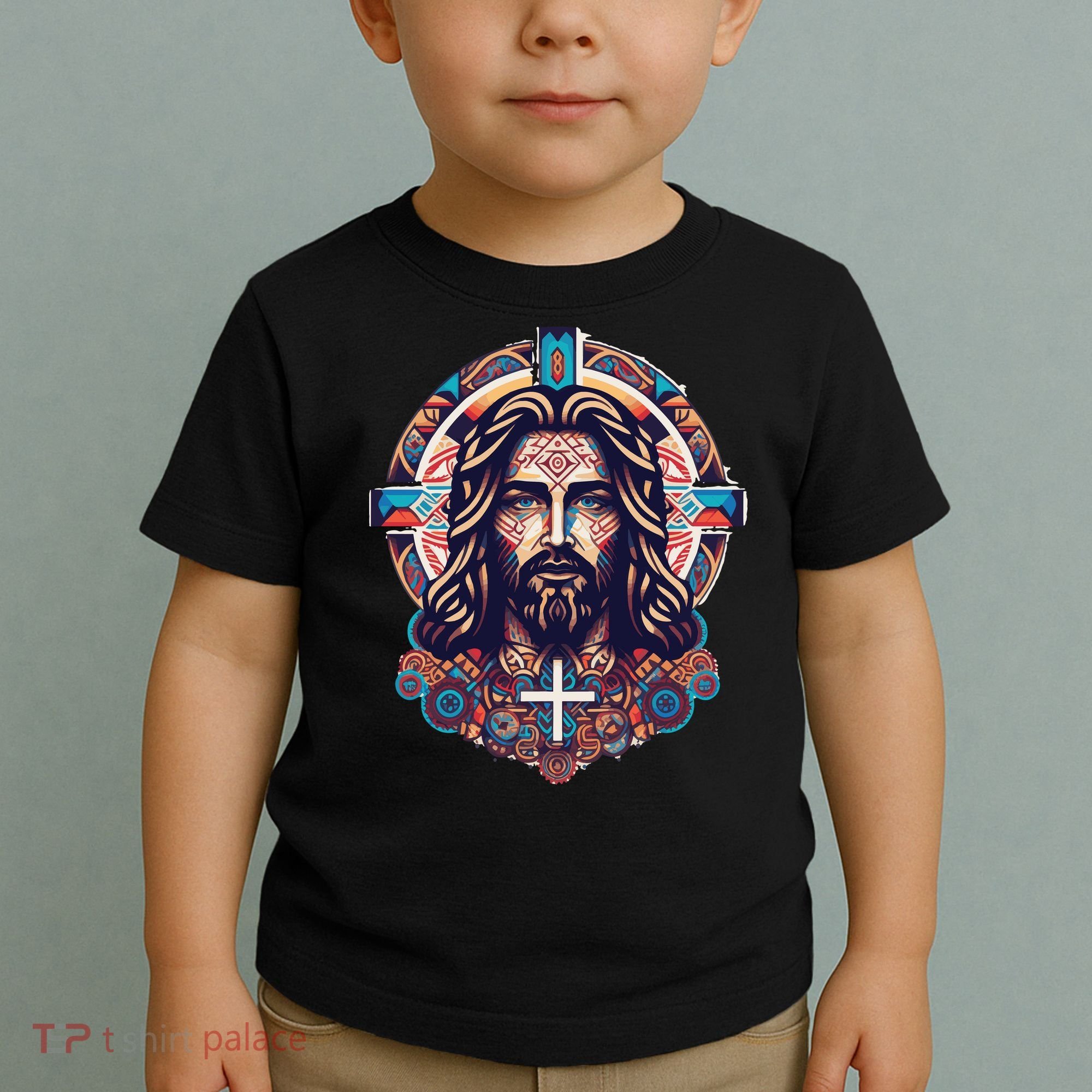 Jesus Abstract Art Toddler T-Shirt