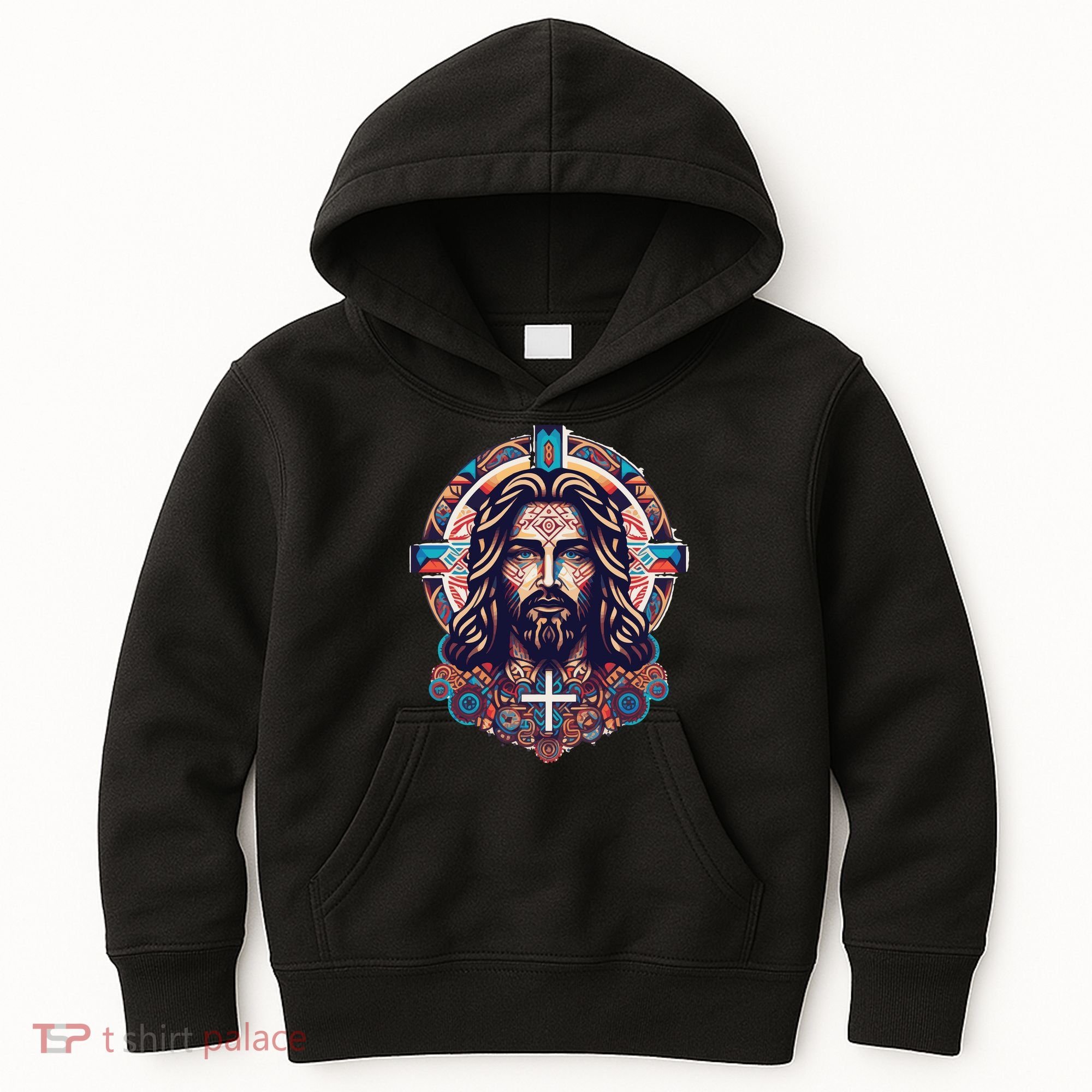Jesus Abstract Art Kids Hoodie
