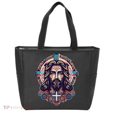 Jesus Abstract Art Tote Bag