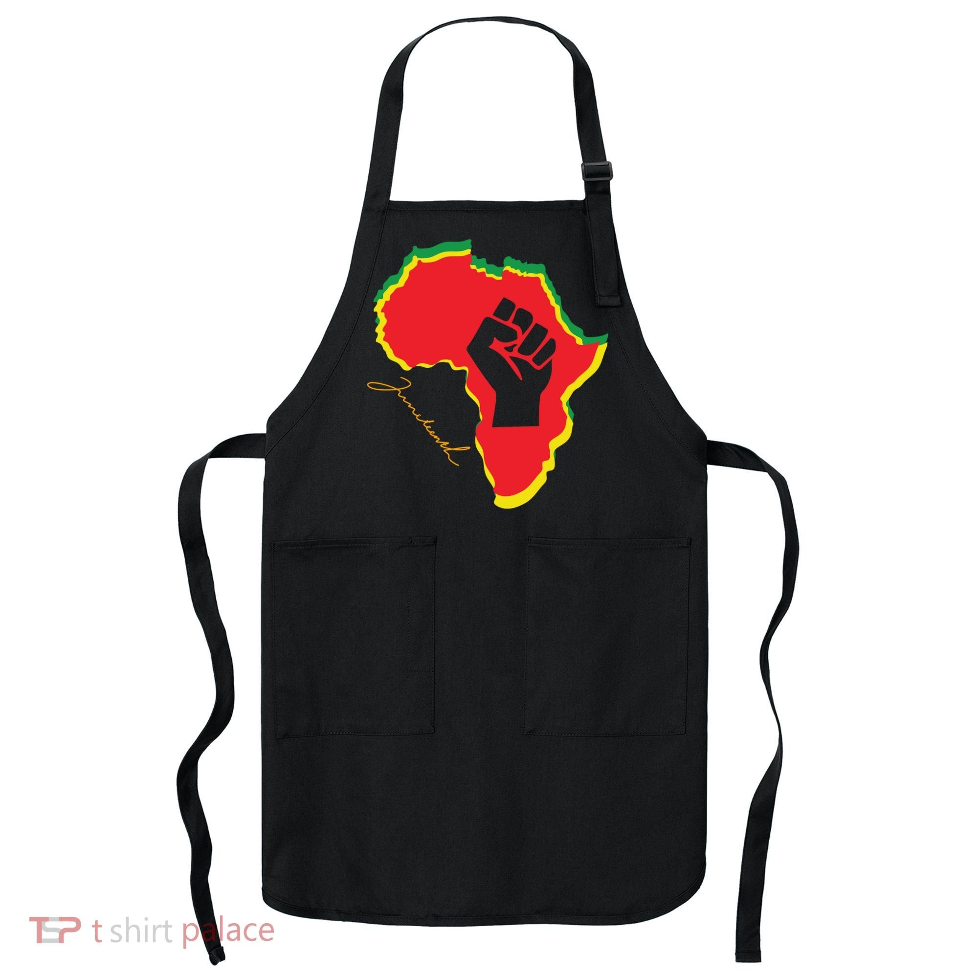 Juneteenth African American Pride Apron