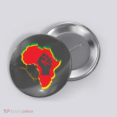 Juneteenth African American Pride Button