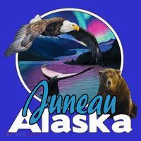 Juneau Alaska Aurora Borealis Eagle Bear Whale Souvenir Cute Gift T-Shirt thumb 7