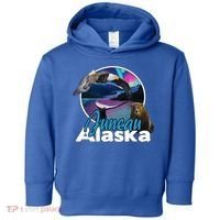 Juneau Alaska Aurora Borealis Eagle Bear Whale Souvenir Cute Gift Toddler Hoodie thumb 0