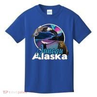 Juneau Alaska Aurora Borealis Eagle Bear Whale Souvenir Cute Gift Kids T-Shirt thumb 0