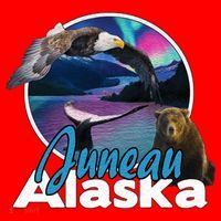 Juneau Alaska Aurora Borealis Eagle Bear Whale Souvenir Cute Gift Santa Hat thumb 1