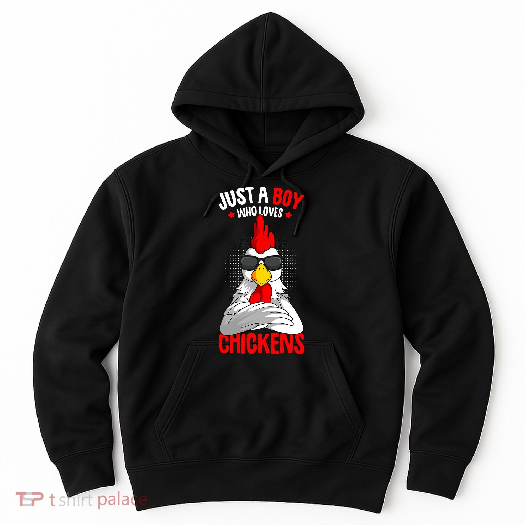 Just A Boy Who Loves Chickens Hoodie