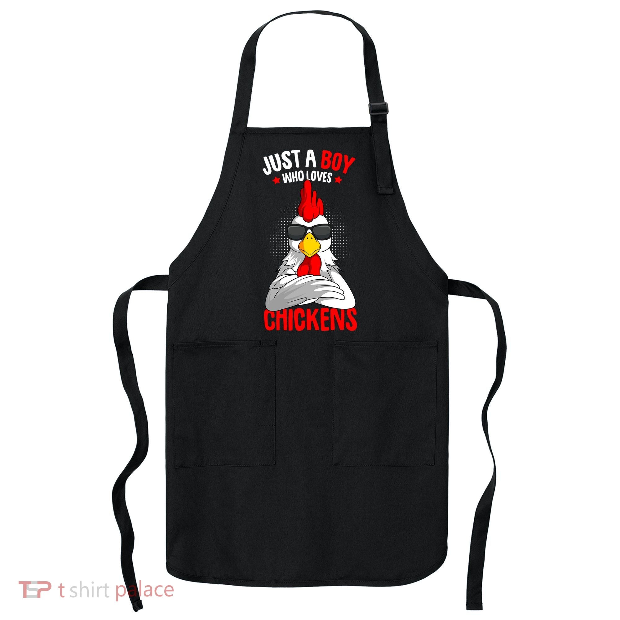 Just A Boy Who Loves Chickens Apron