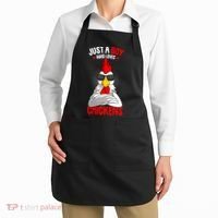 Just A Boy Who Loves Chickens Apron thumb 2