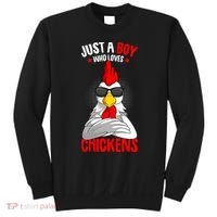 Just A Boy Who Loves Chickens Sweatshirt thumb 0