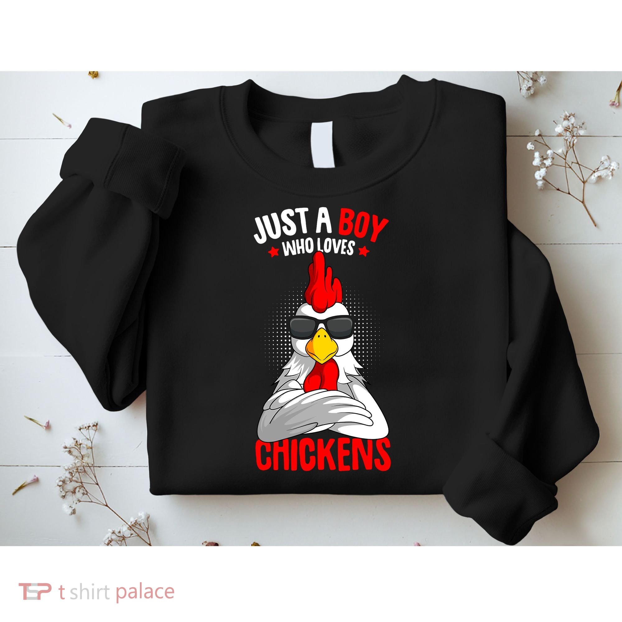 Just A Boy Who Loves Chickens Sweatshirt