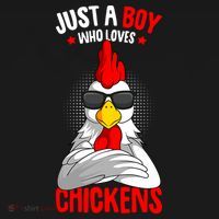 Just A Boy Who Loves Chickens Sweatshirt thumb 3