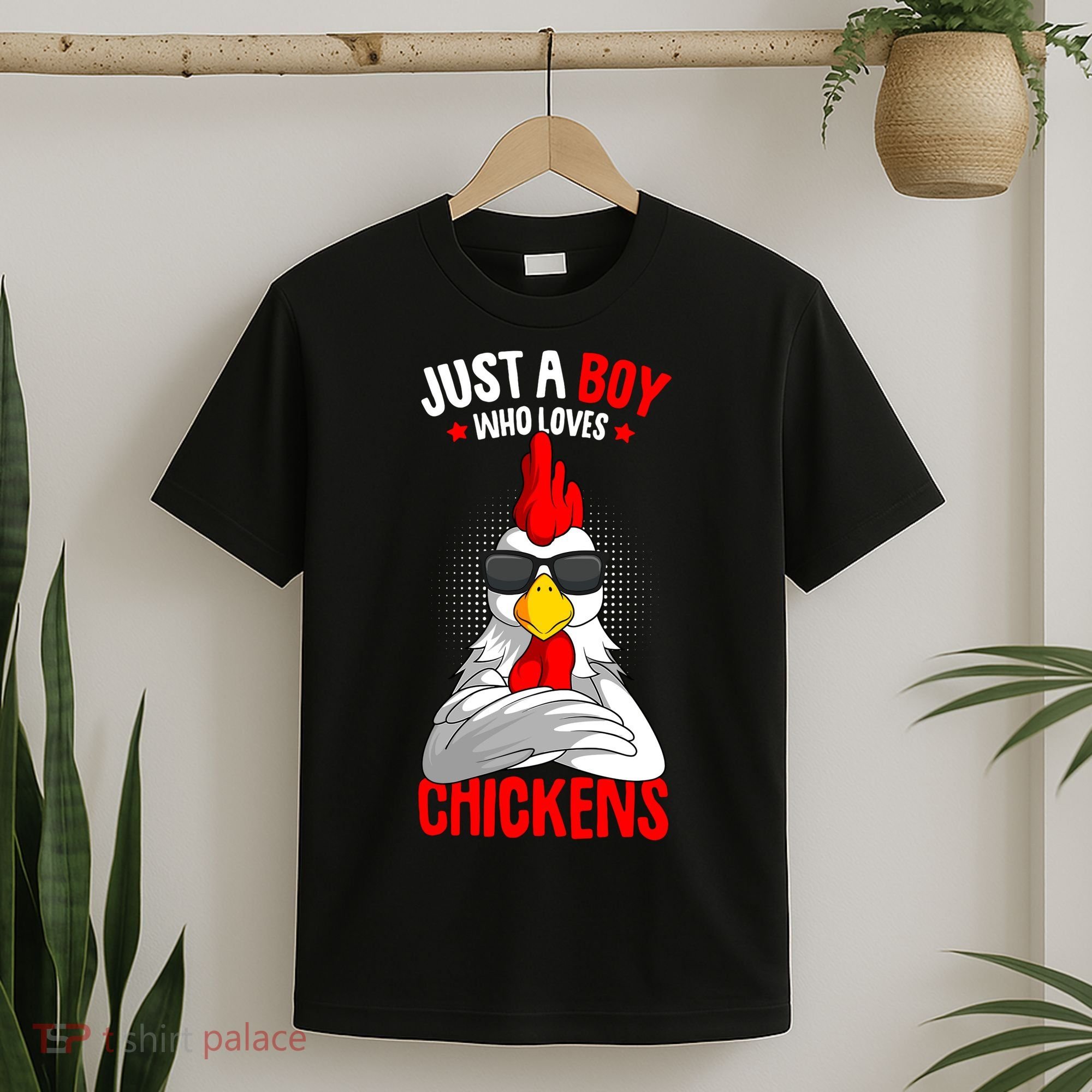 Just A Boy Who Loves Chickens T-Shirt