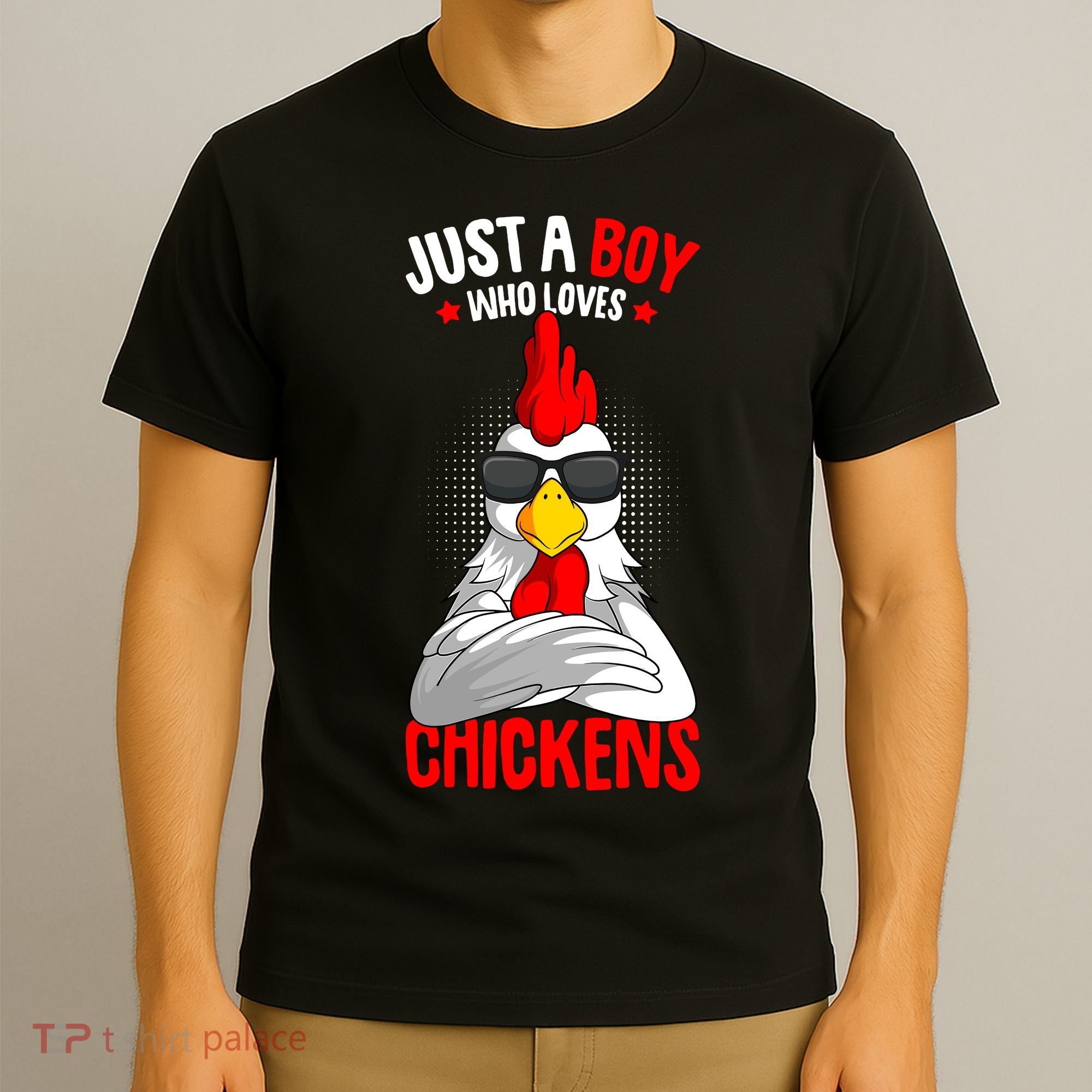 Just A Boy Who Loves Chickens T-Shirt