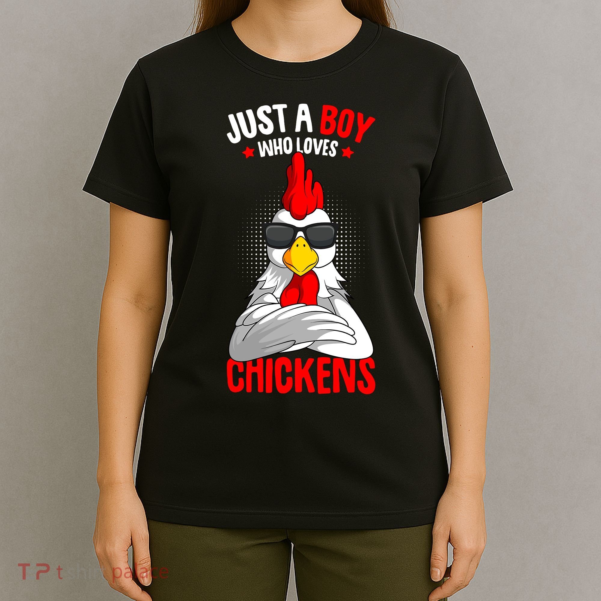 Just A Boy Who Loves Chickens T-Shirt