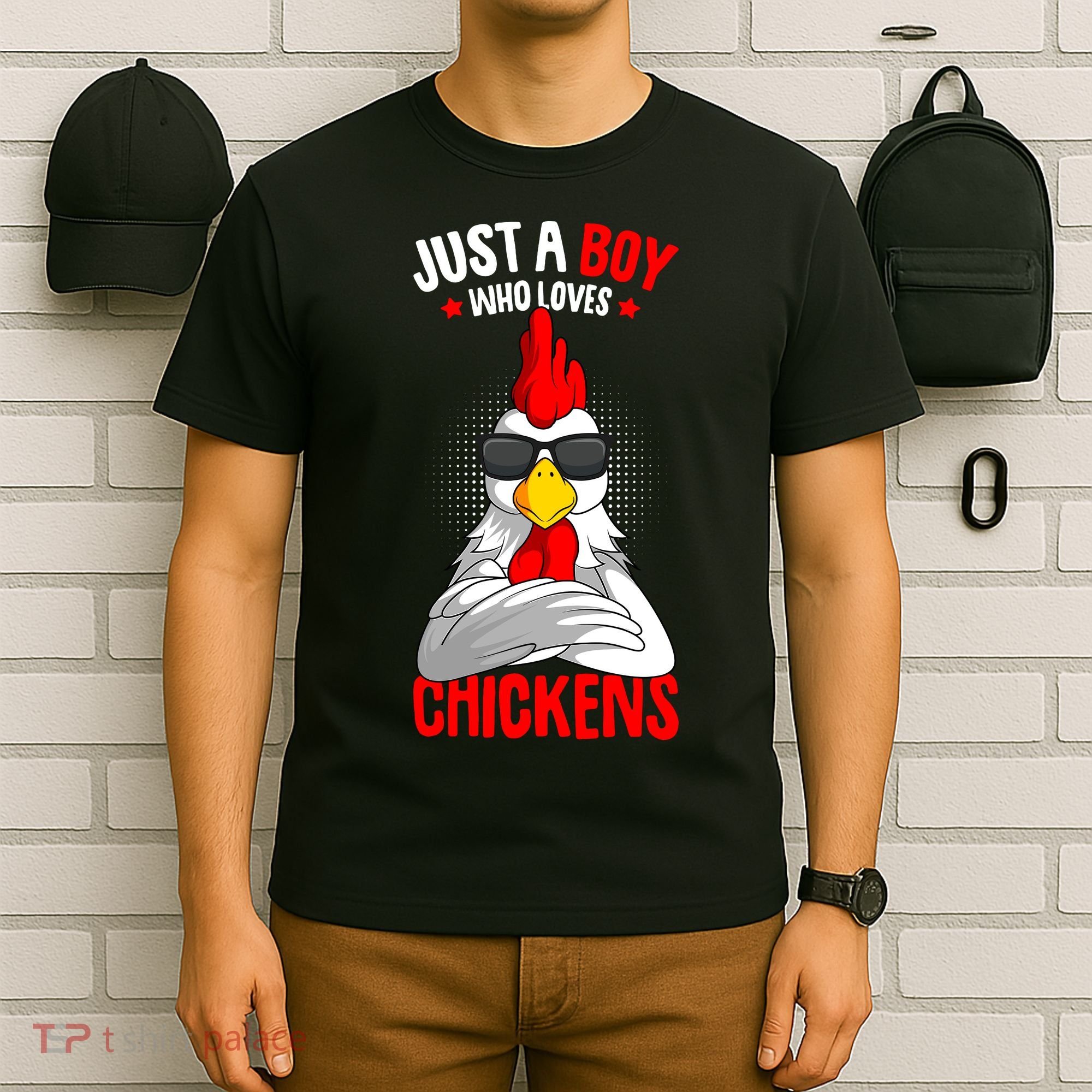 Just A Boy Who Loves Chickens T-Shirt