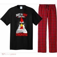 Just A Boy Who Loves Chickens Pajama Set thumb 0
