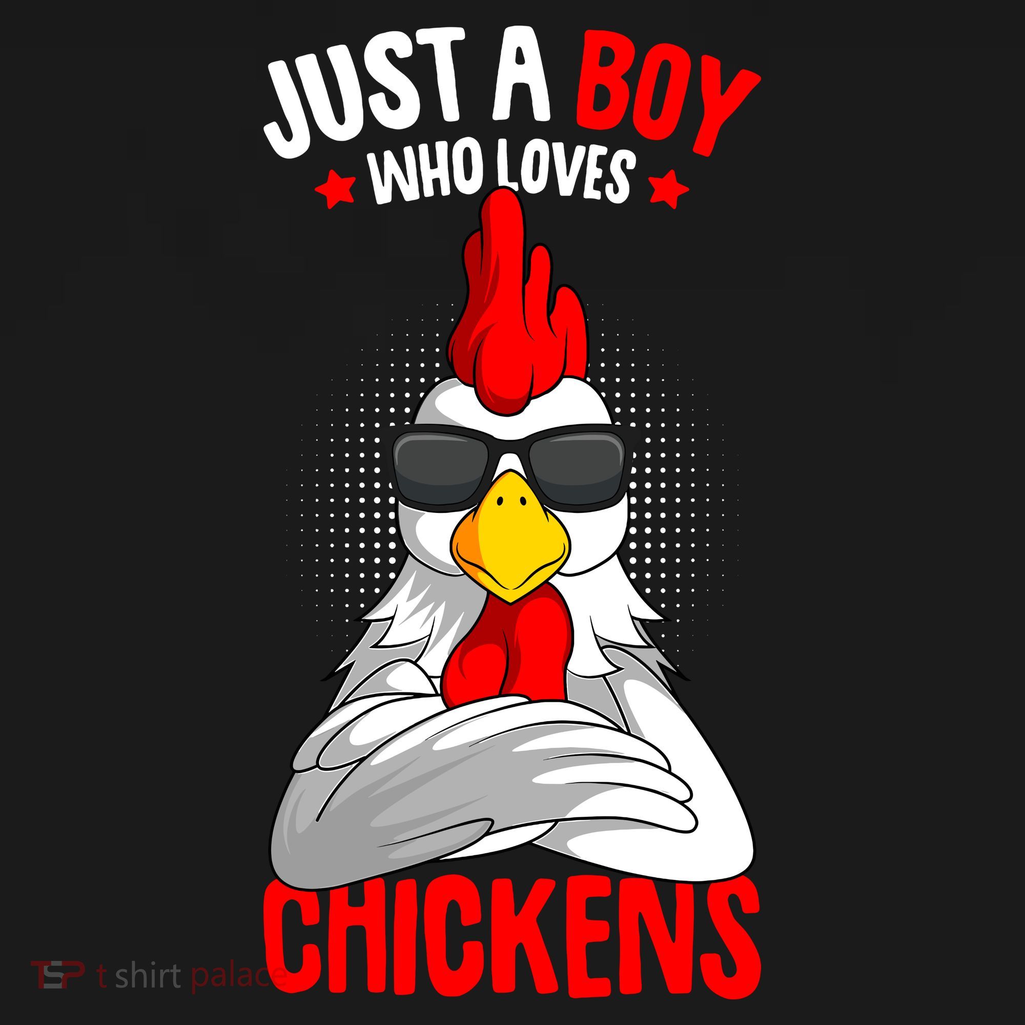 Just A Boy Who Loves Chickens Mousepad