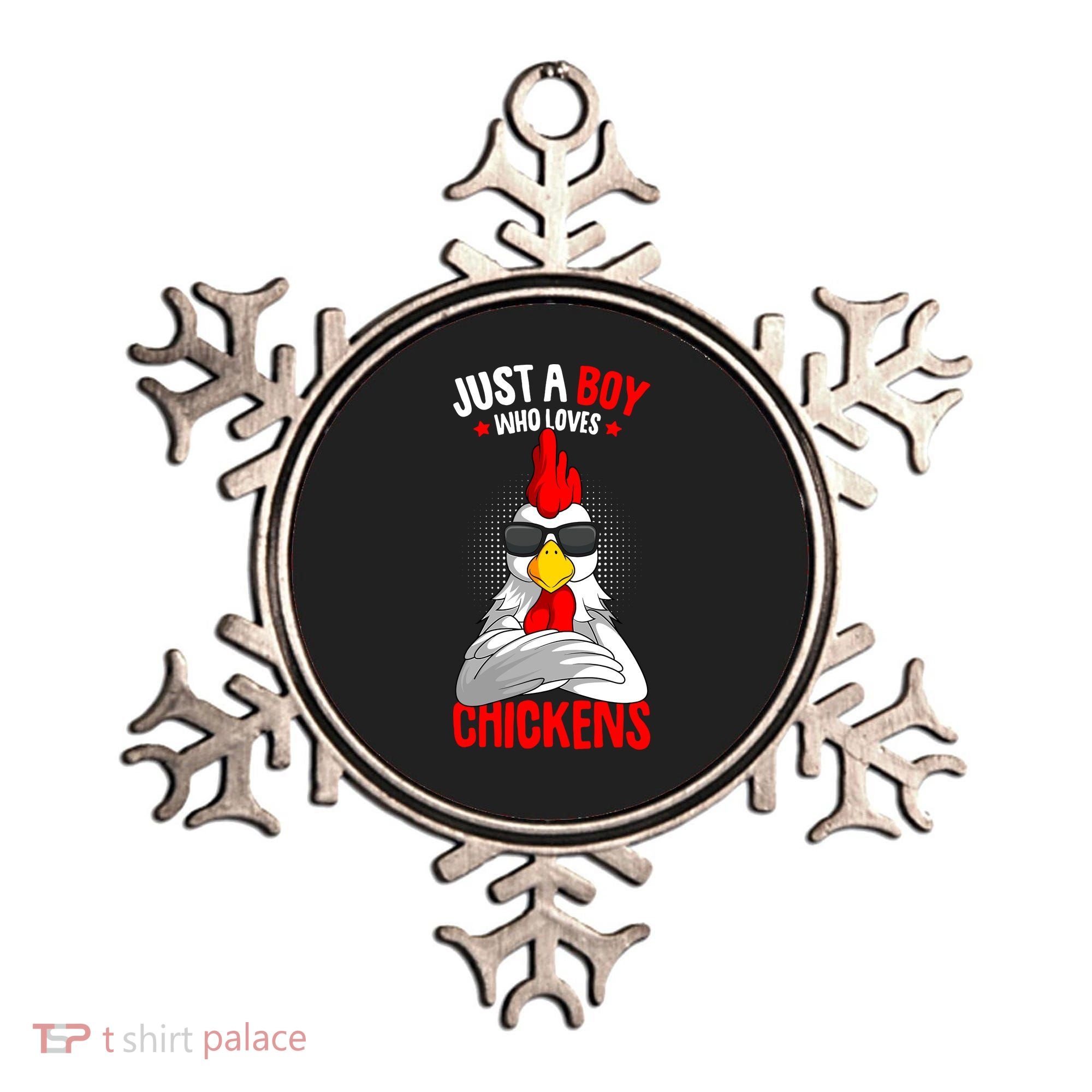 Just A Boy Who Loves Chickens Ornament