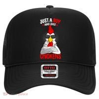 Just A Boy Who Loves Chickens Hat thumb 0