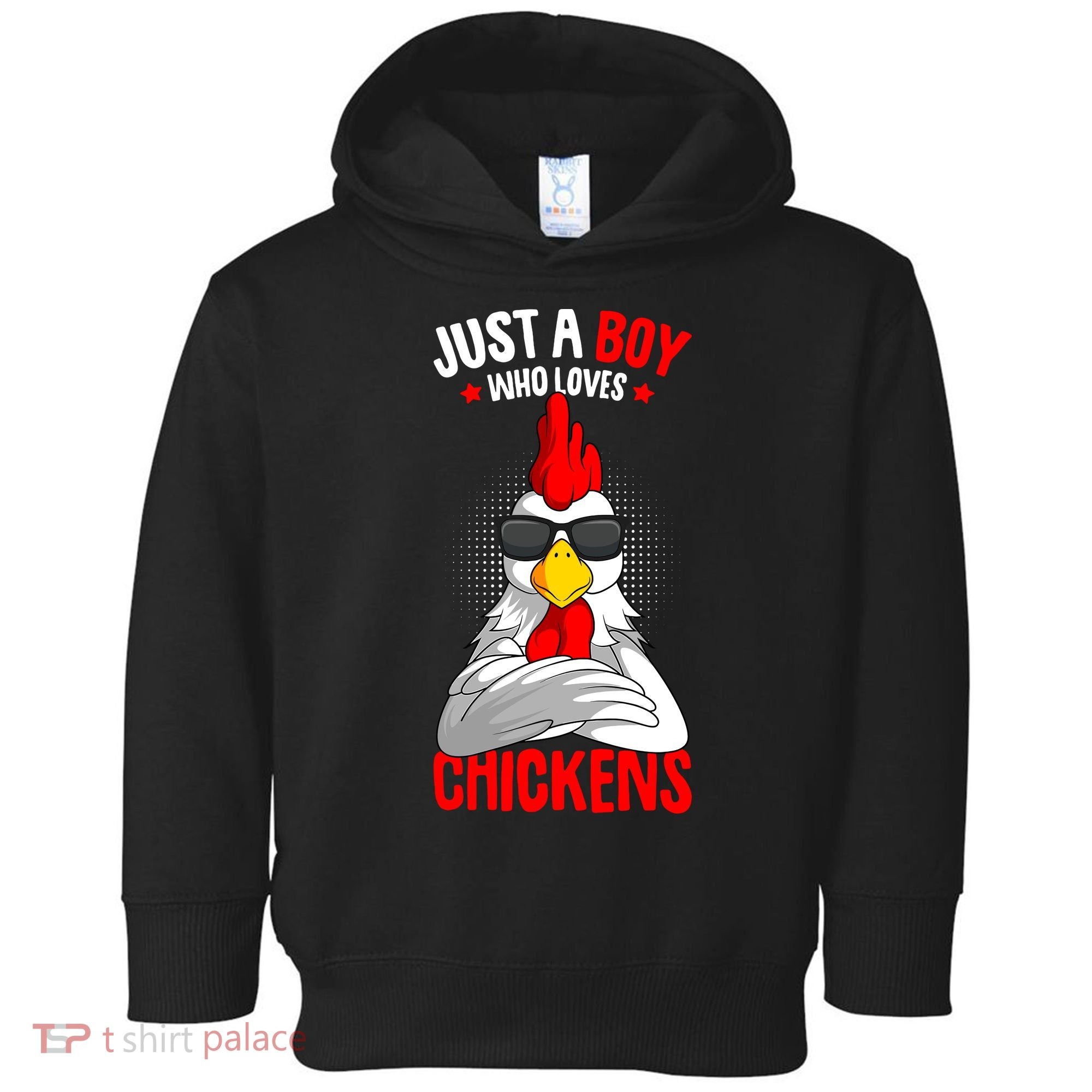 Just A Boy Who Loves Chickens Toddler Hoodie