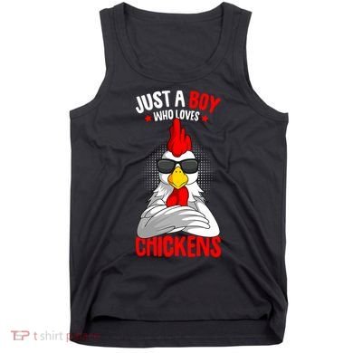 Just A Boy Who Loves Chickens Tank Top