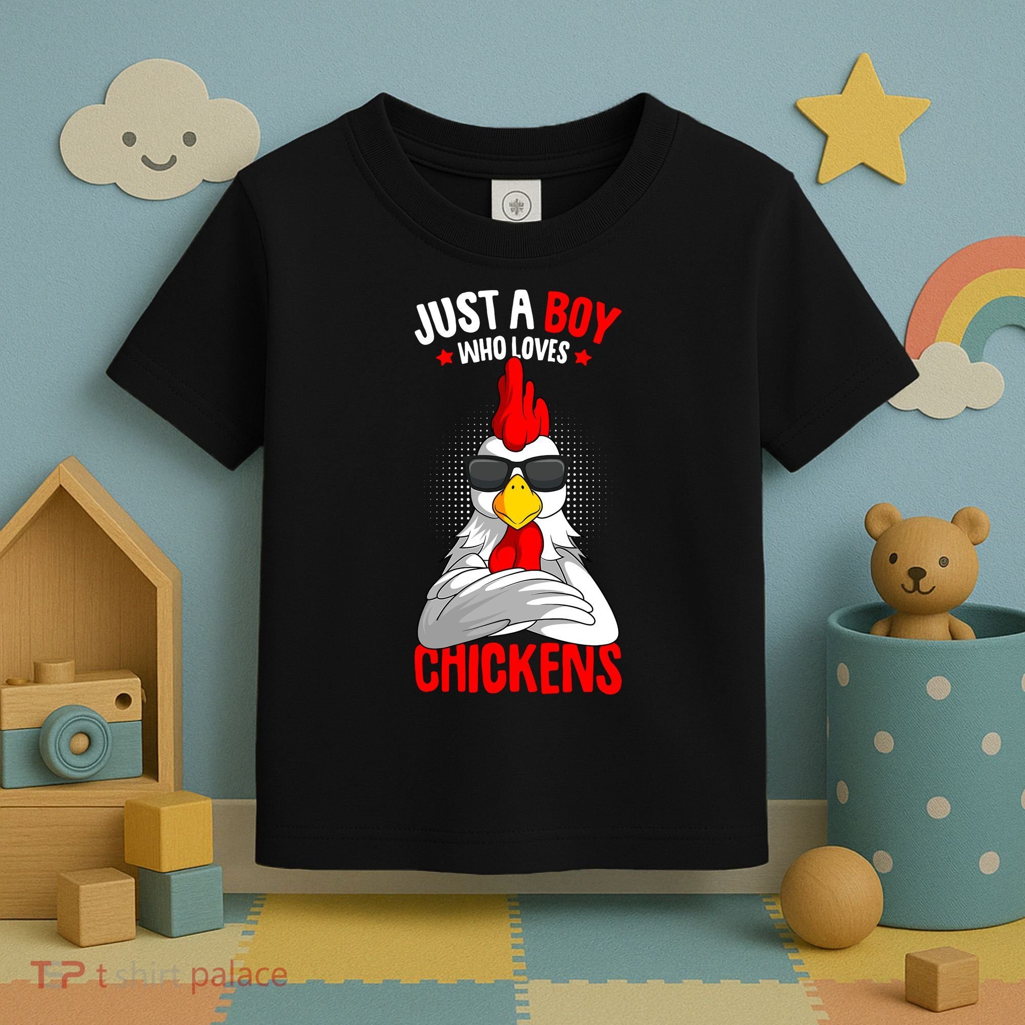 Just A Boy Who Loves Chickens Toddler T-Shirt