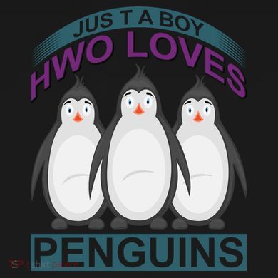 Just A Boy Who Loves Penguins Tie Dye Hoodie