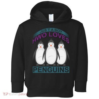 Just A Boy Who Loves Penguins Toddler Hoodie