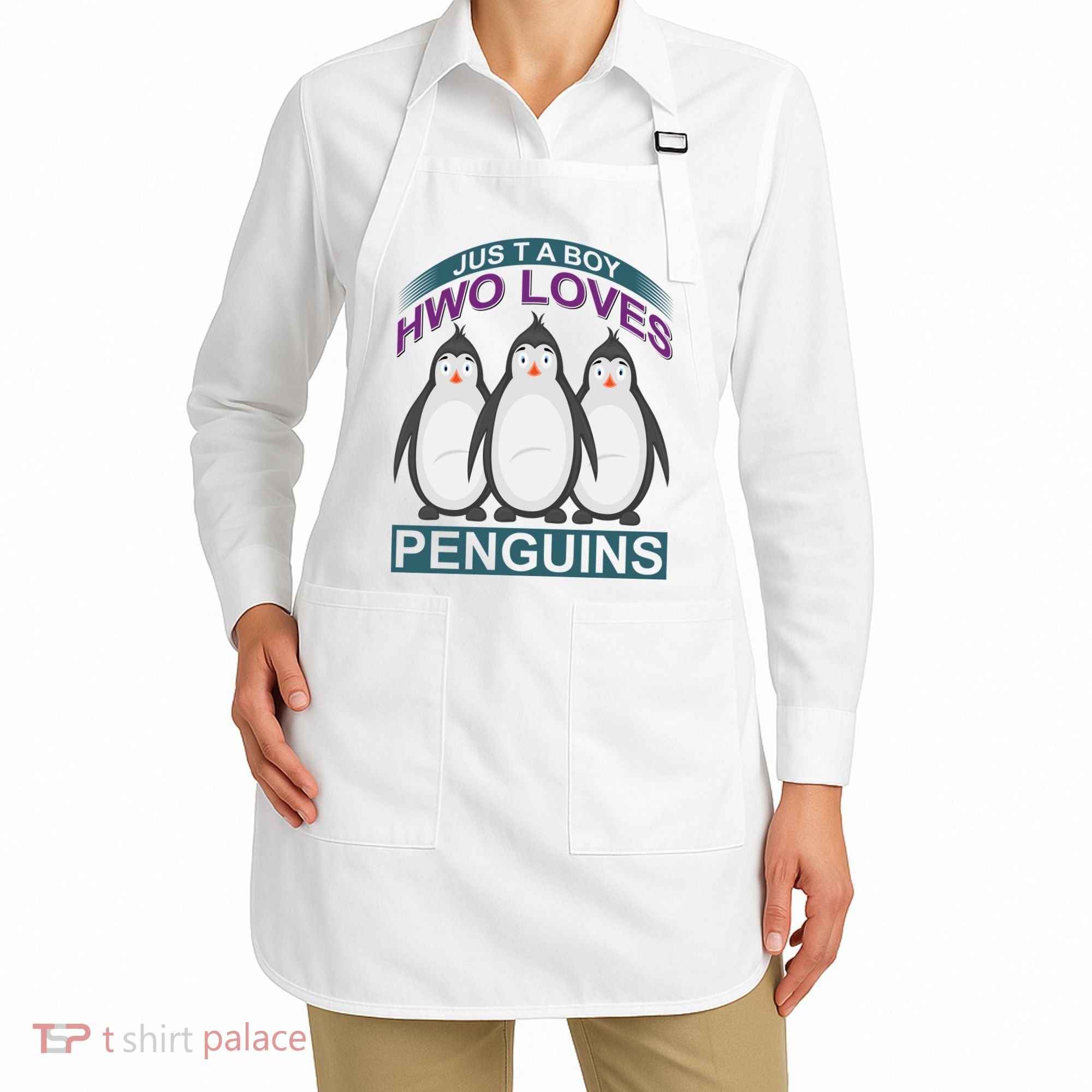 Just A Boy Who Loves Penguins Apron