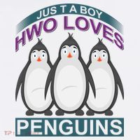 Just A Boy Who Loves Penguins Button thumb 1