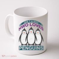 Just A Boy Who Loves Penguins Coffee Mug thumb 0