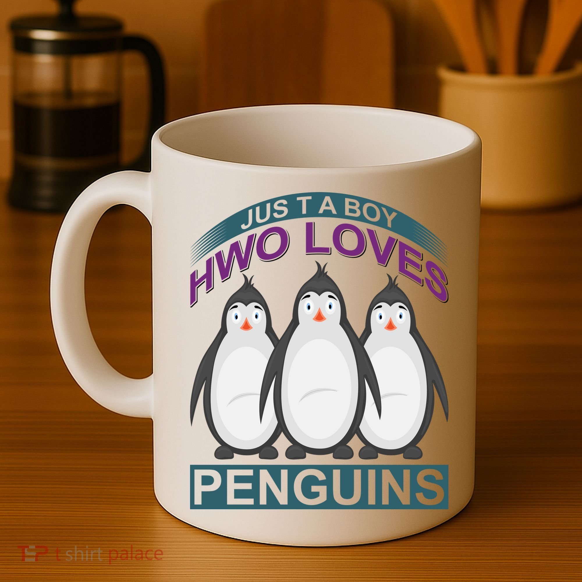 Just A Boy Who Loves Penguins Coffee Mug