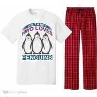 Just A Boy Who Loves Penguins Pajama Set thumb 0
