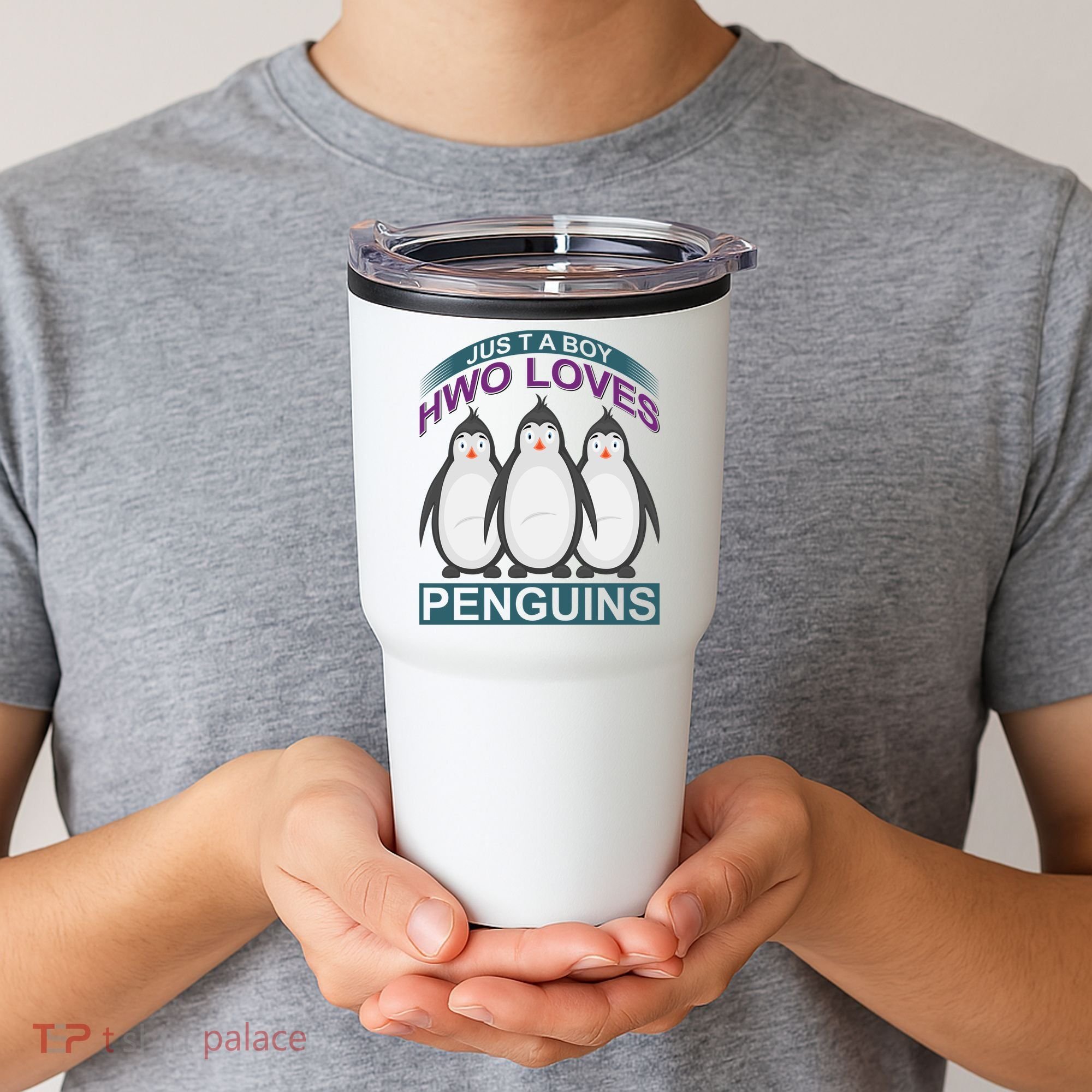 Just A Boy Who Loves Penguins Tumbler