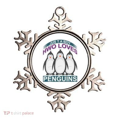 Just A Boy Who Loves Penguins Ornament