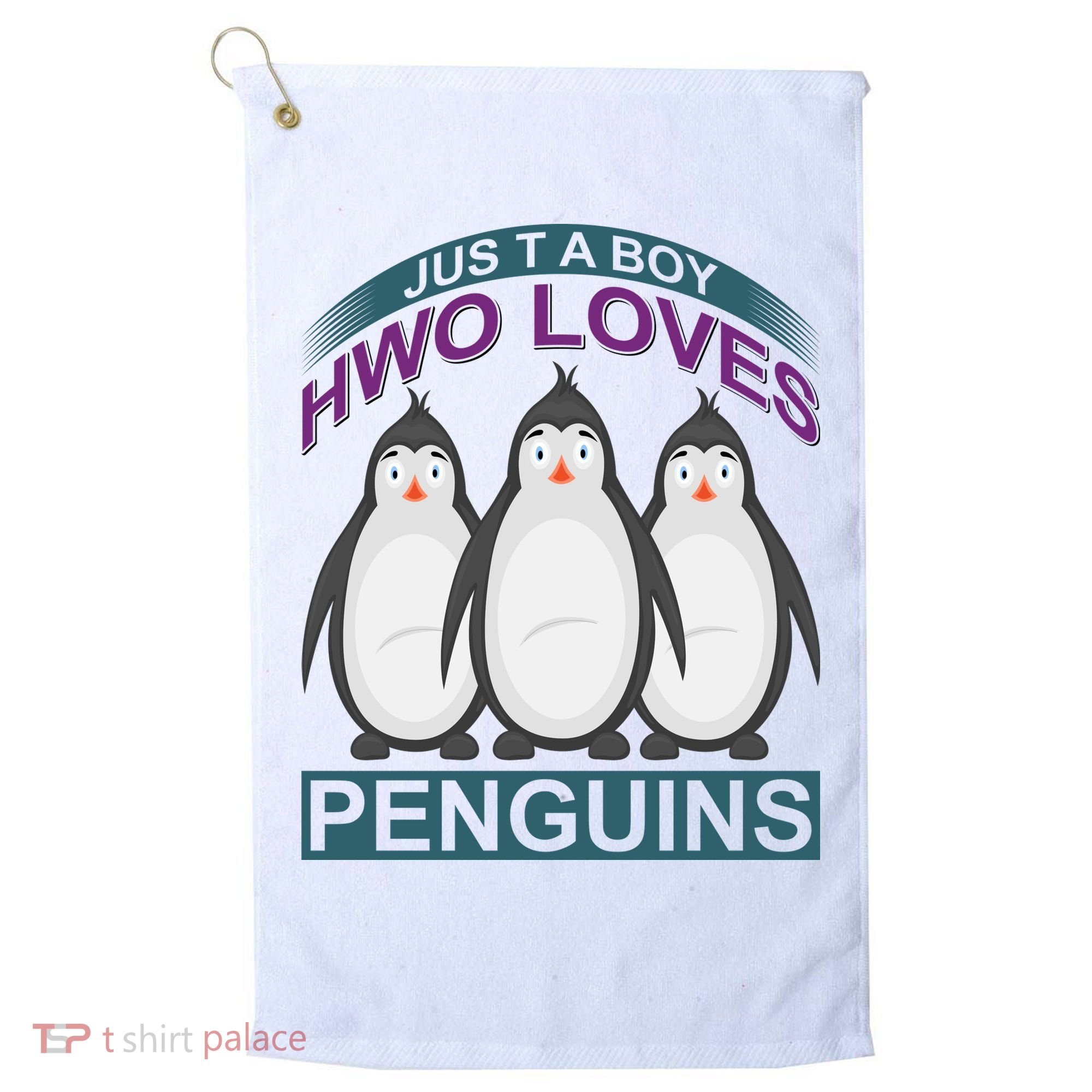 Just A Boy Who Loves Penguins Golf Towel