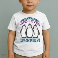 Just A Boy Who Loves Penguins Toddler T-Shirt thumb 2
