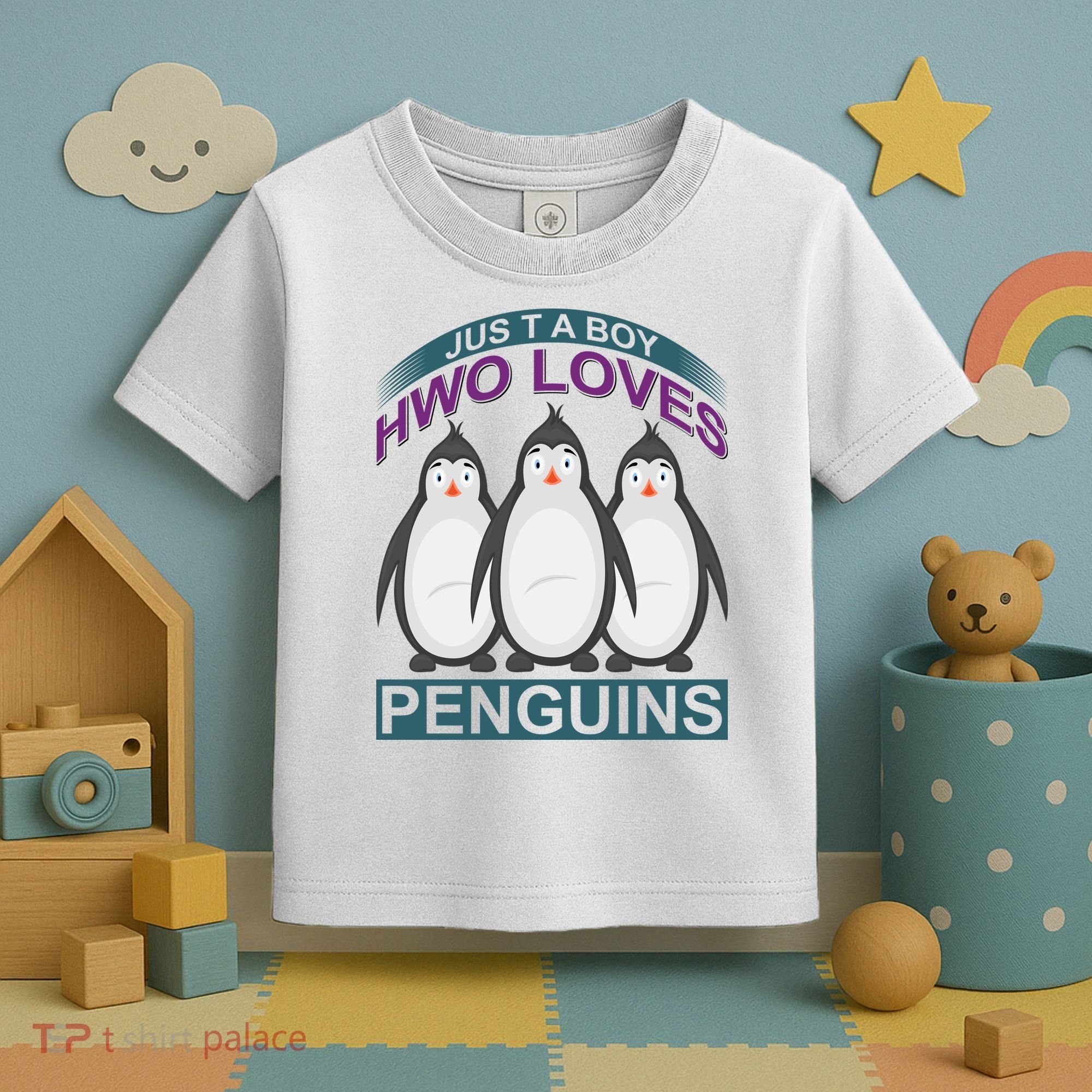 Just A Boy Who Loves Penguins Toddler T-Shirt