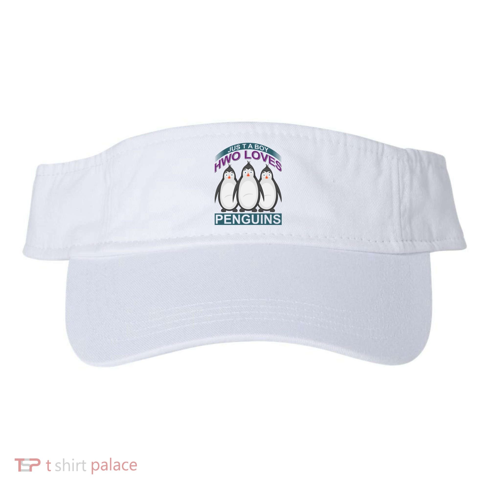 Just A Boy Who Loves Penguins Visor
