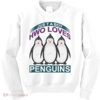 Just A Boy Who Loves Penguins Kids Sweatshirt thumb 0