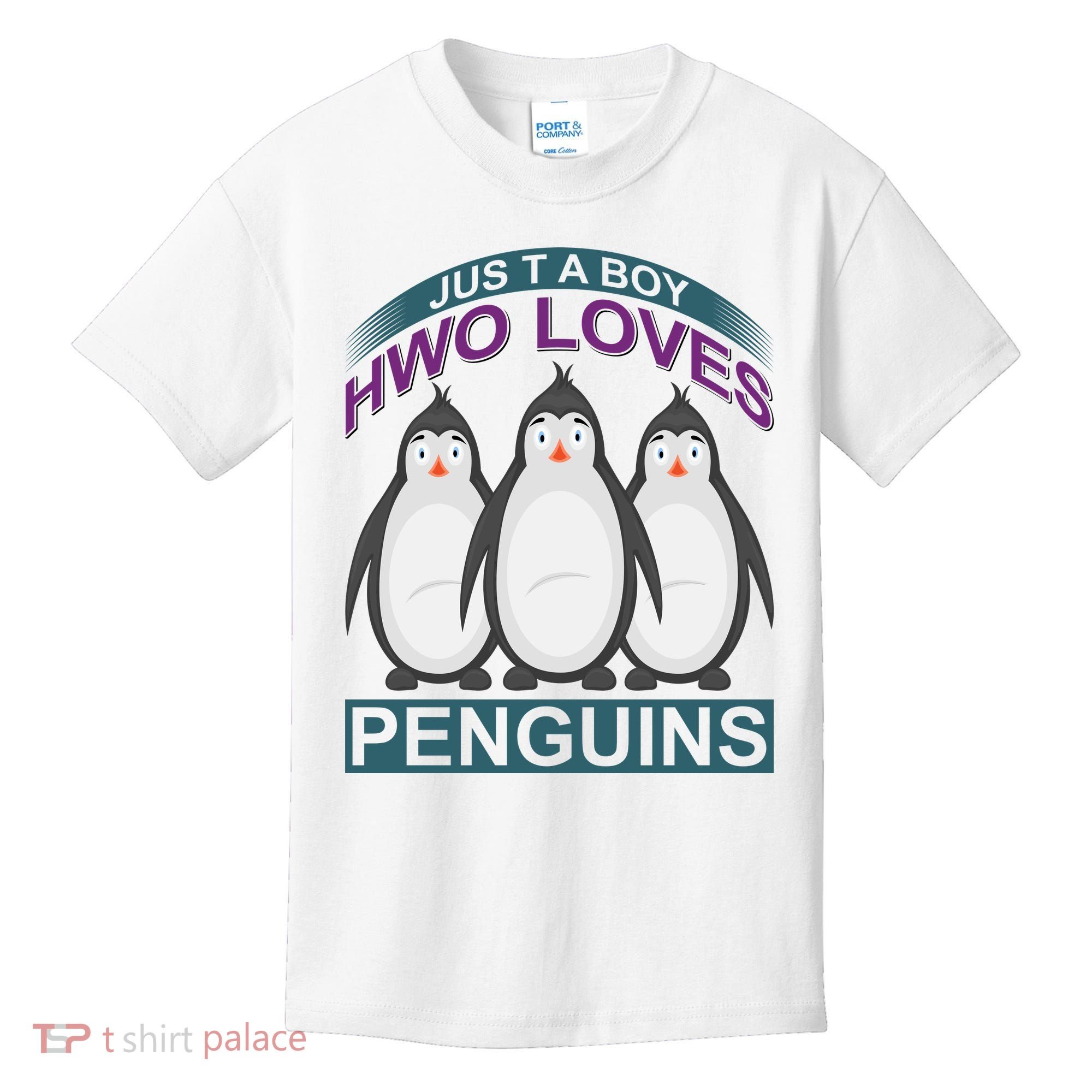 Just A Boy Who Loves Penguins Kids T-Shirt