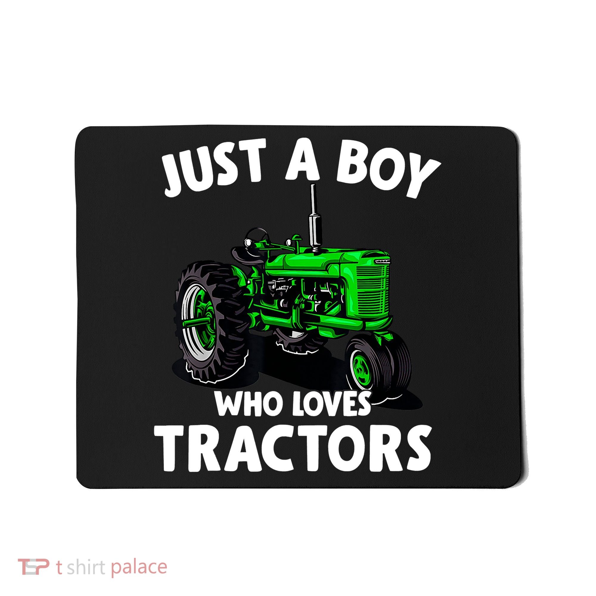 Just A Boy Who Loves Tractors Christmas Farm Life Mousepad