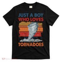 Just A Boy Who Loves Tornado Weather Storm Tornado Chaser T-Shirt thumb 0
