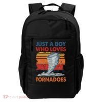 Just A Boy Who Loves Tornado Weather Storm Tornado Chaser Backpack thumb 0