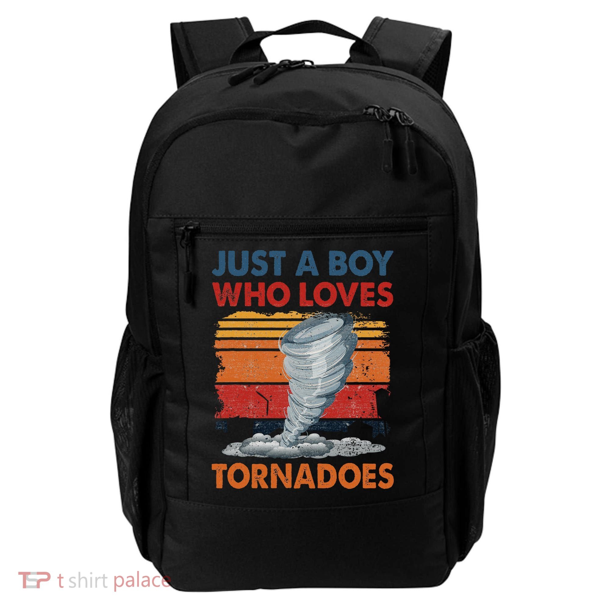 Just A Boy Who Loves Tornado Weather Storm Tornado Chaser Backpack