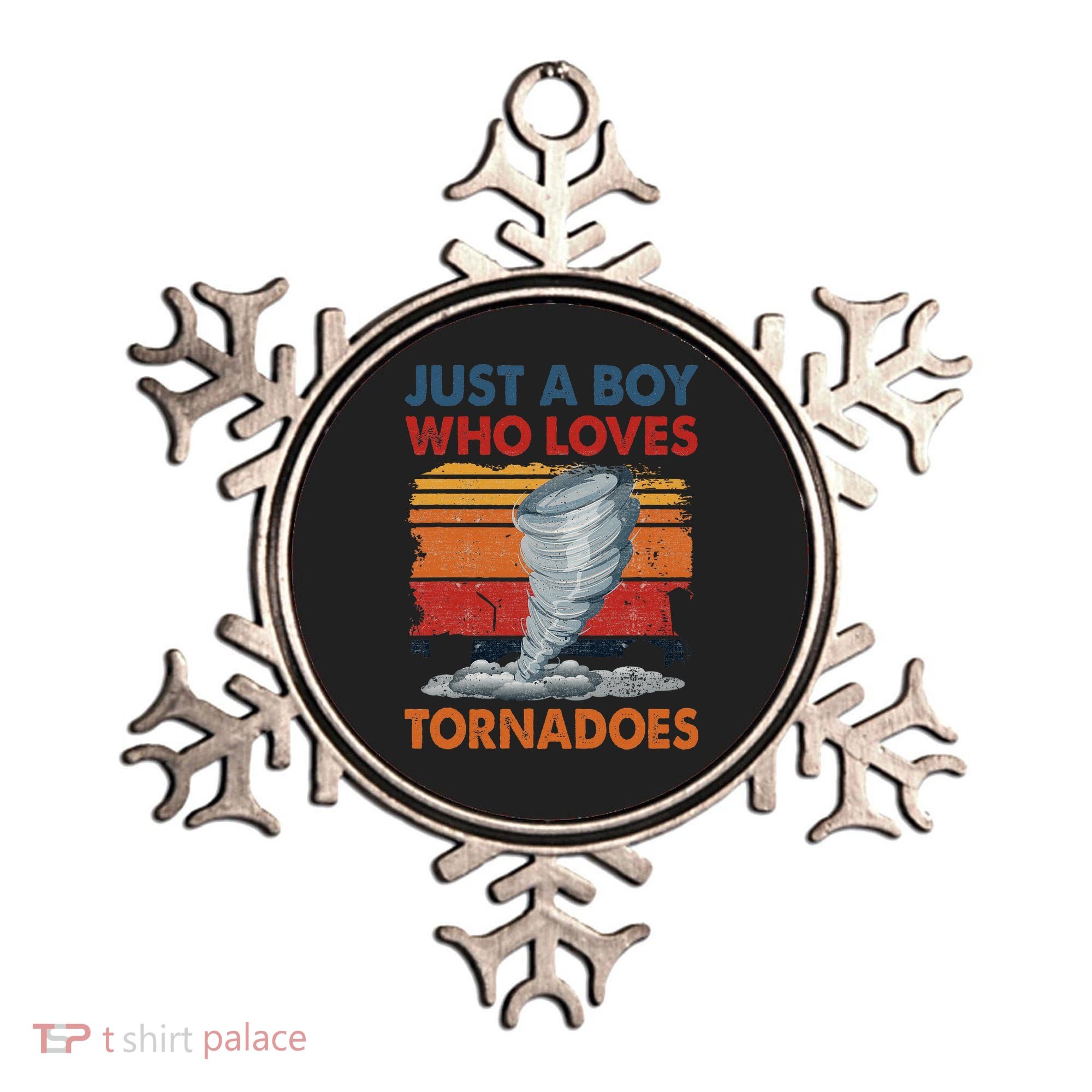Just A Boy Who Loves Tornado Weather Storm Tornado Chaser Ornament
