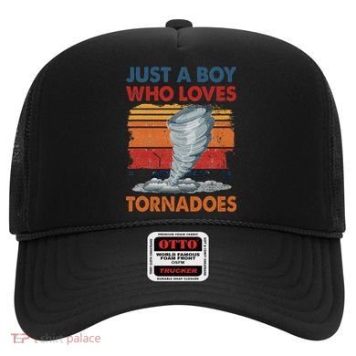 Just A Boy Who Loves Tornado Weather Storm Tornado Chaser Hat